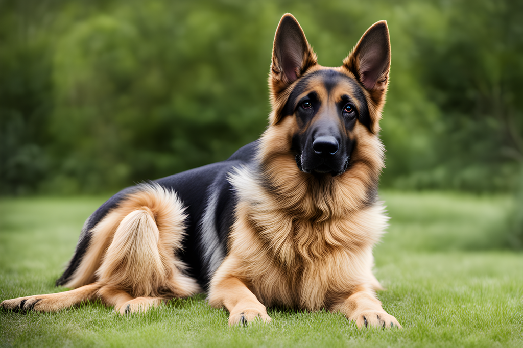 Grooming a German Shepherd